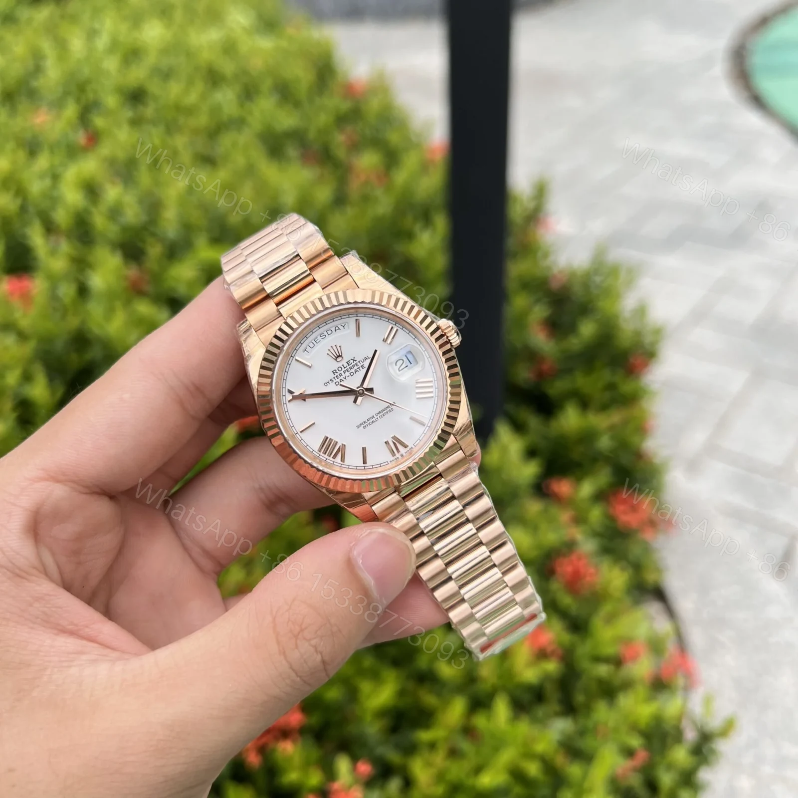 View 4 of Superclone Rolex Day-Date White Dial 128235-0070 36 mm