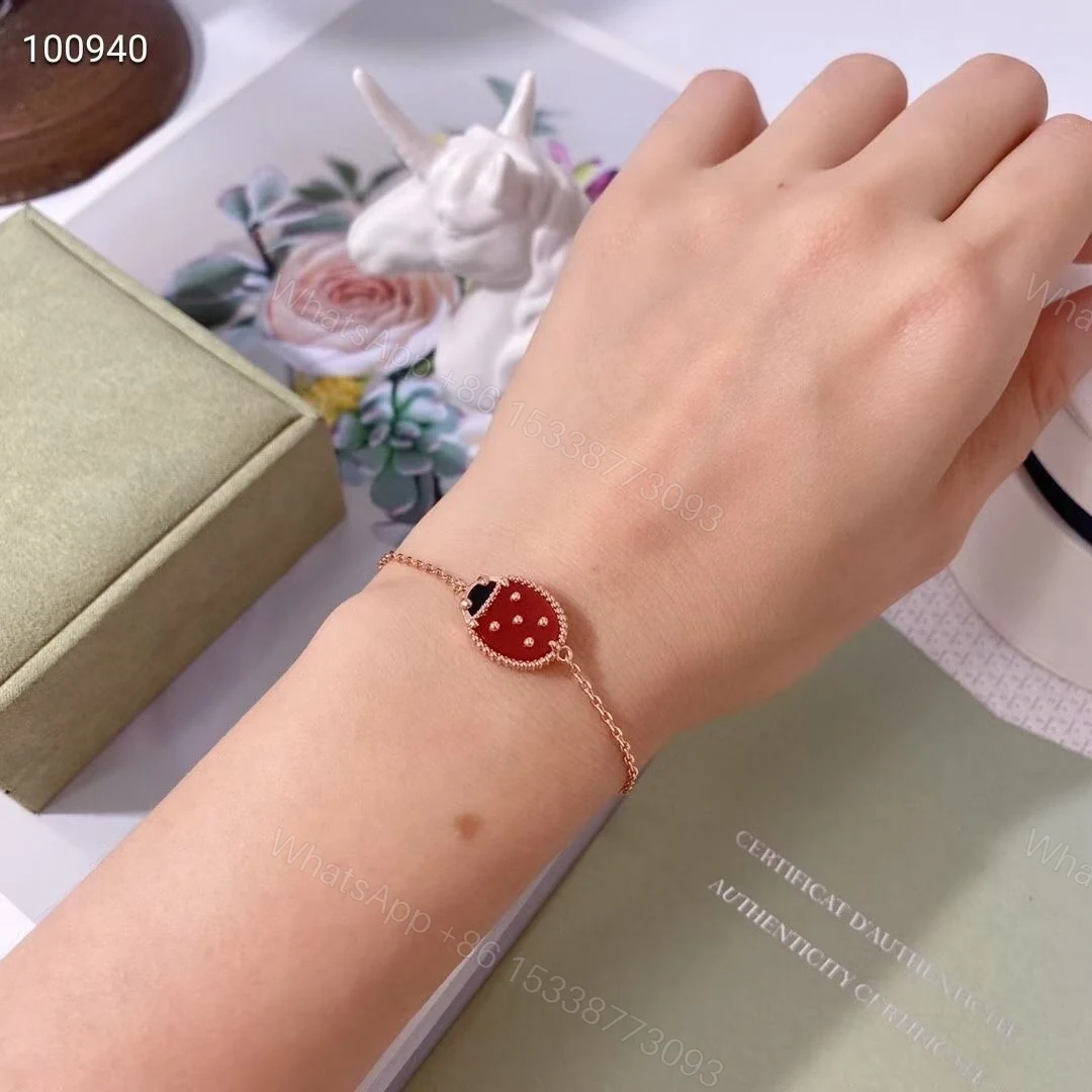 View 8 of 高仿首飾VanCleef&Arpels*RP7R000瓢蟲玫瑰金手鏈