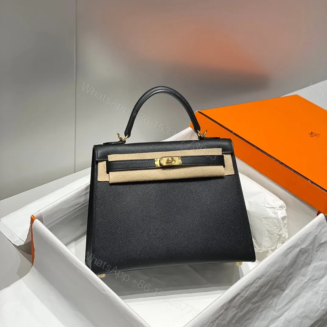 HN 25 Black Epsom Gold Hardware — view 1