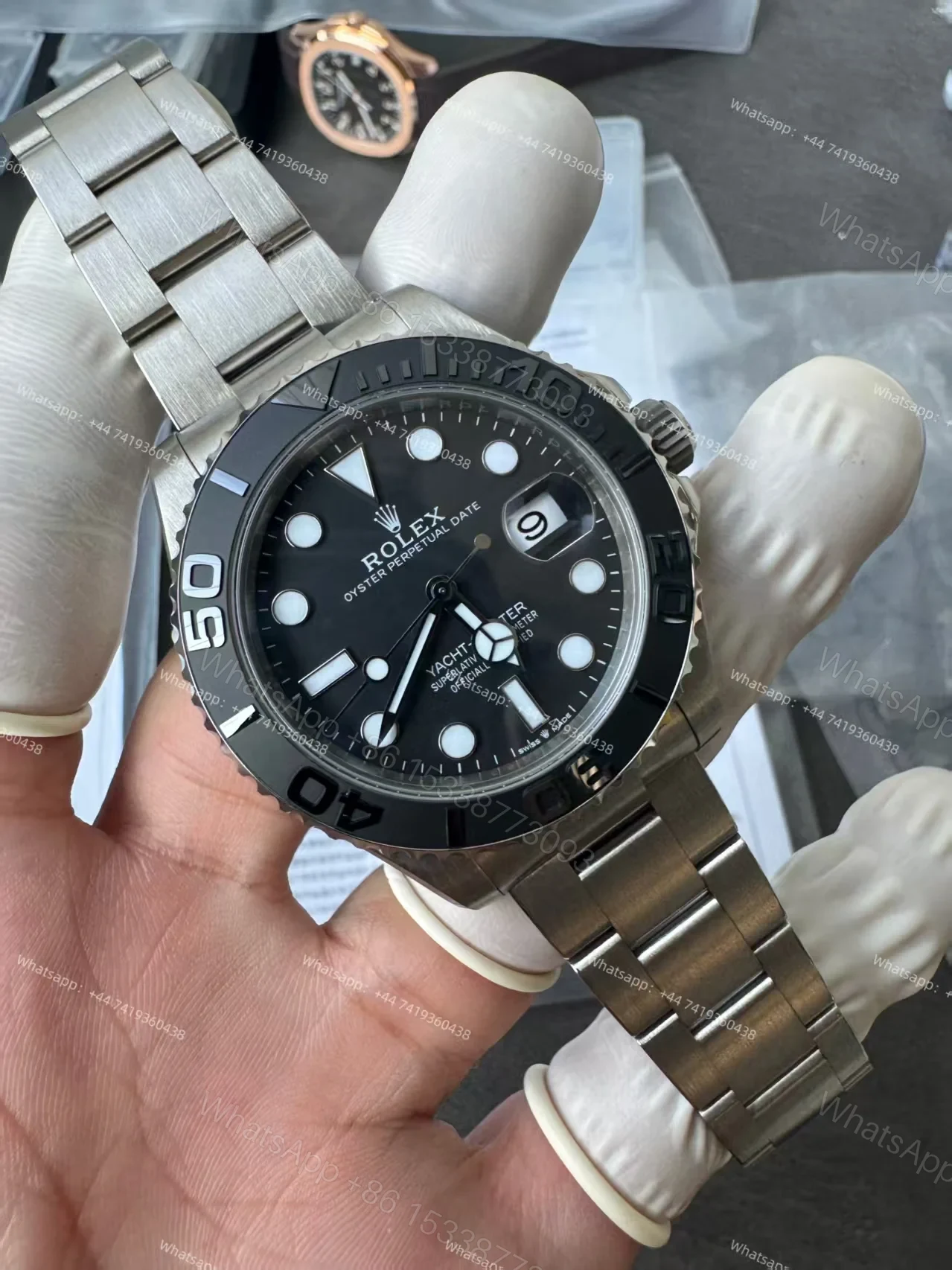 View 5 of Rolex Yacht-Master M226627-0001 1:1 Replica 42MM Titanium 3235 Movement Super Clone Watch