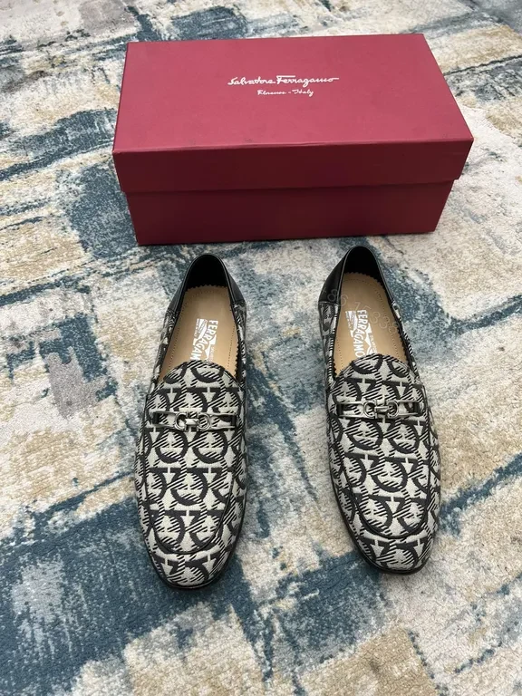 Monogram Gancini Loafers – Patterned Pattern, Polished Confidence — view 1