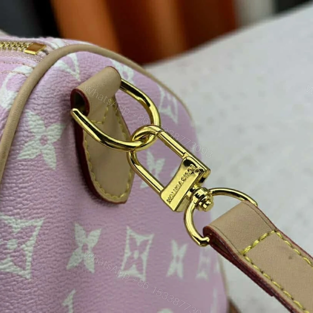View 4 of Louis Vuitton Speedy P9 Bandoulière Pink 30Cm