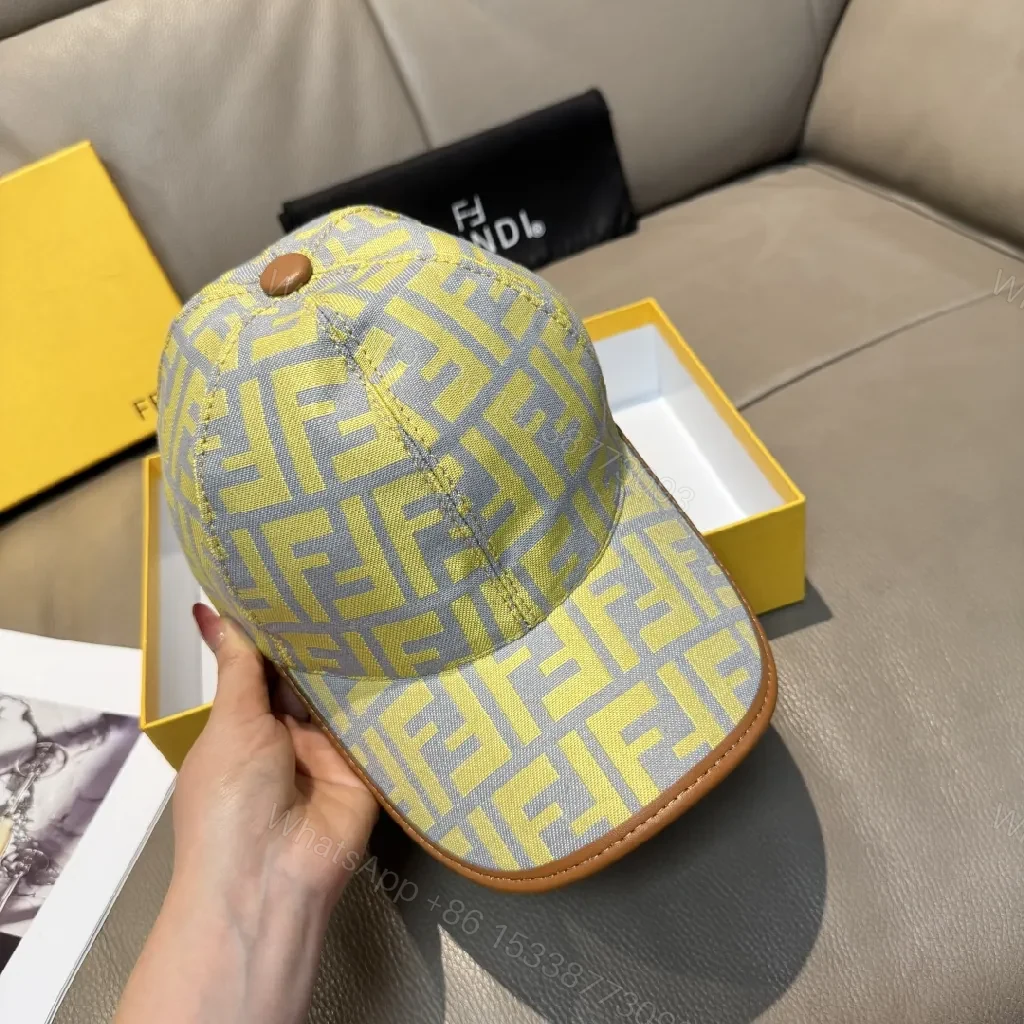 View 5 of Sunlit Fendi-Style Monogram Cap – All-Day Comfort