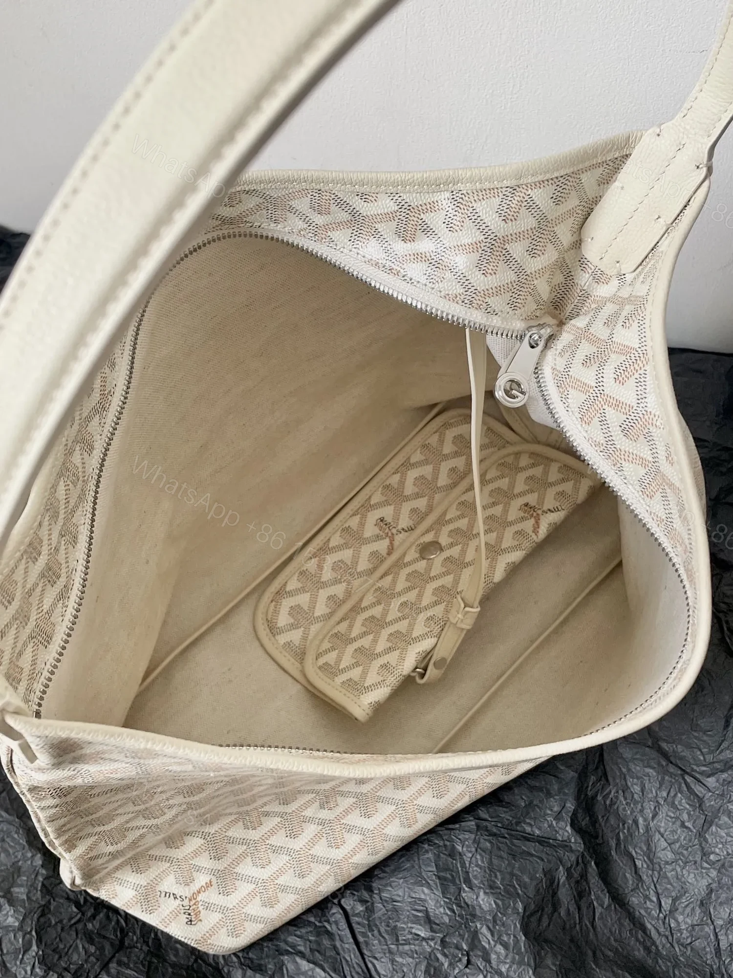 View 6 of GOYARD Goyardine Boheme Hobo White