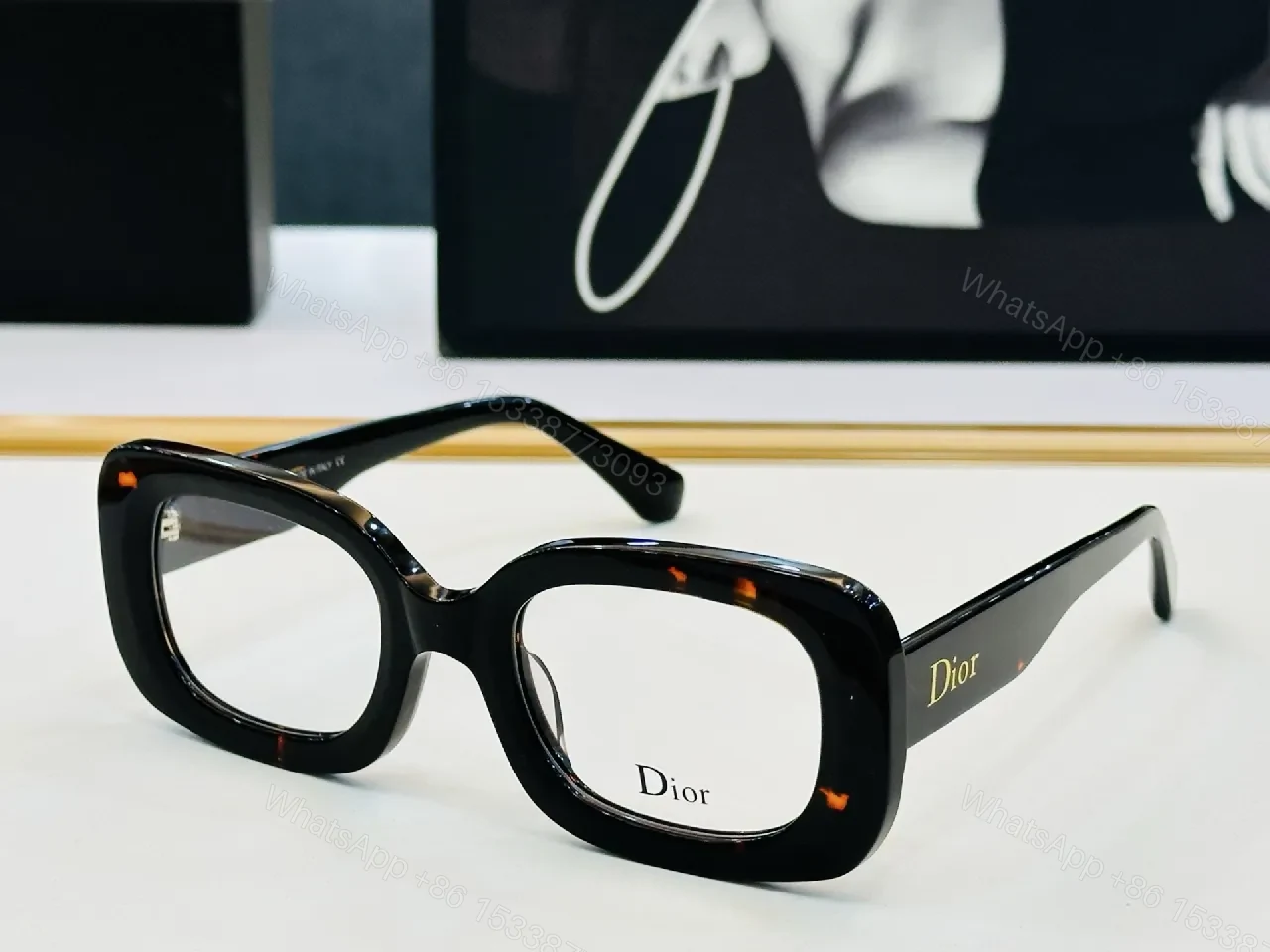 View 8 of Oversized Dioré Frame Eyewear: High-Gloss Acetate, Luxe, Bold Statement