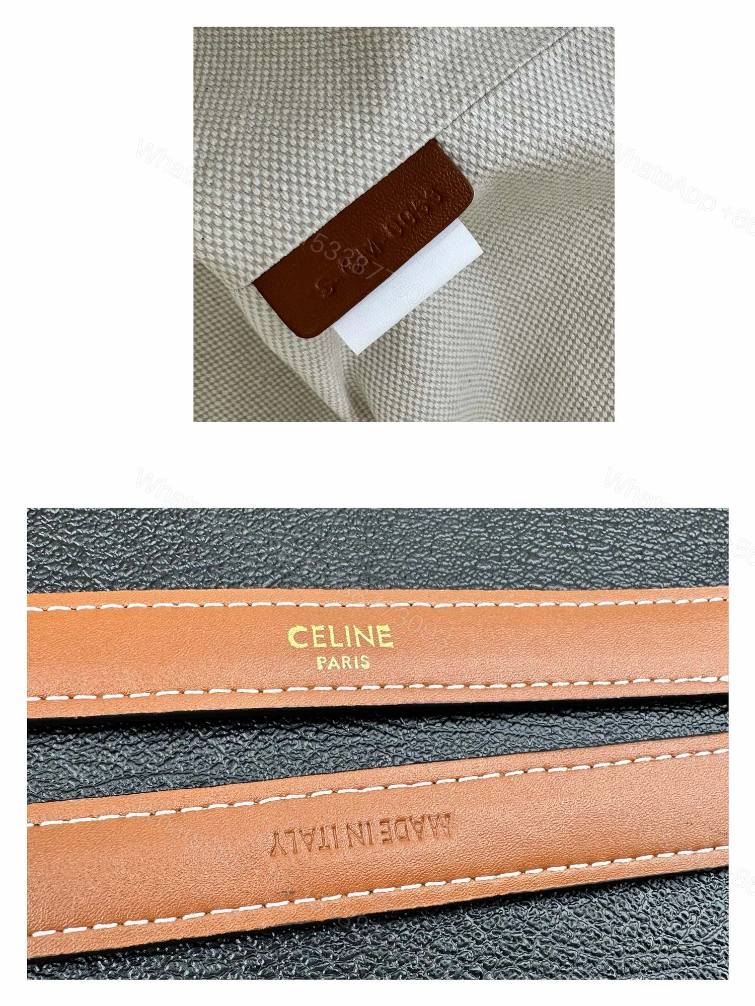 View 6 of CELINE BUCKET 16 IN STRIPED TEXTILE WITH CELINE JACQUARD WHITE BLACK 25CM