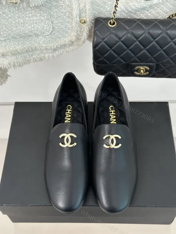 View 3 of Chic Leather Slip-Ons: Logo Hardware, All-Day Comfort