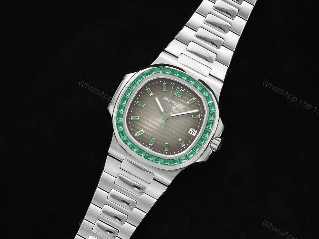 View 2 of Patek Philippe Nautilus 5711 Platinum – Emerald Grey Dial 5711/113P-001