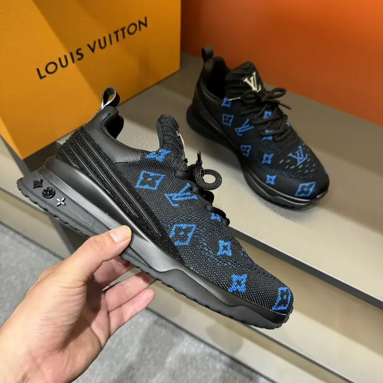 View 8 of Louis Vuitton Knit Runner: Blue Monogram, All-Day Comfort