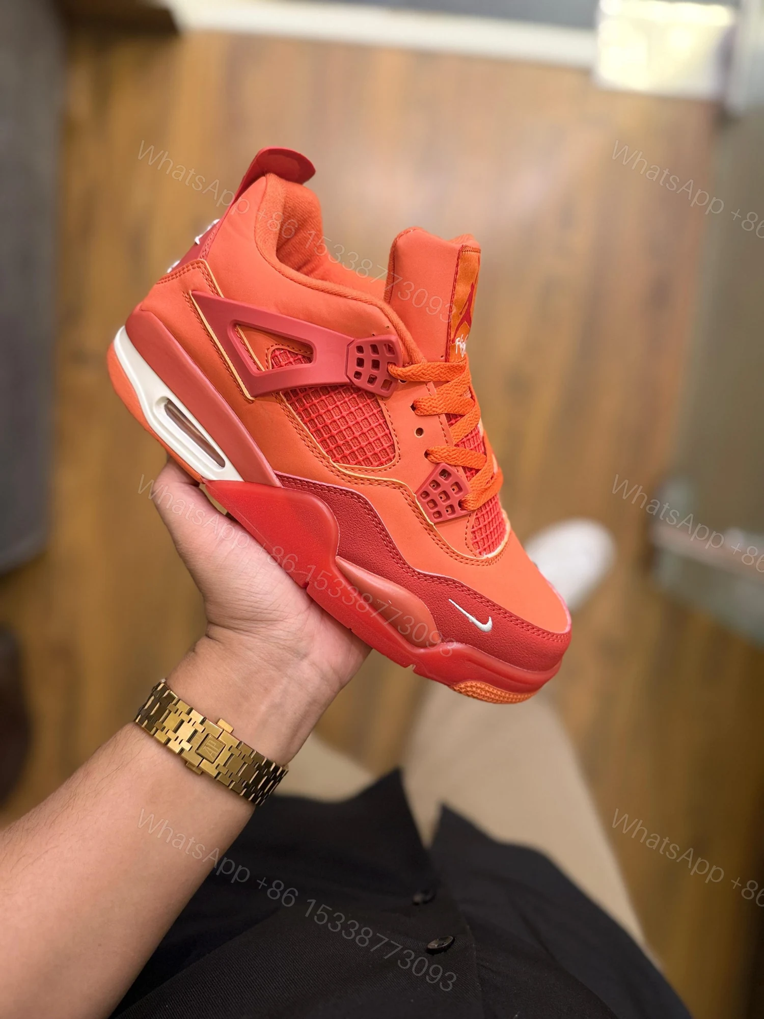 View 4 of FIRST COPY AIR JORDANS RETRO 4 NIGEL SYLVESTER FOR MEN