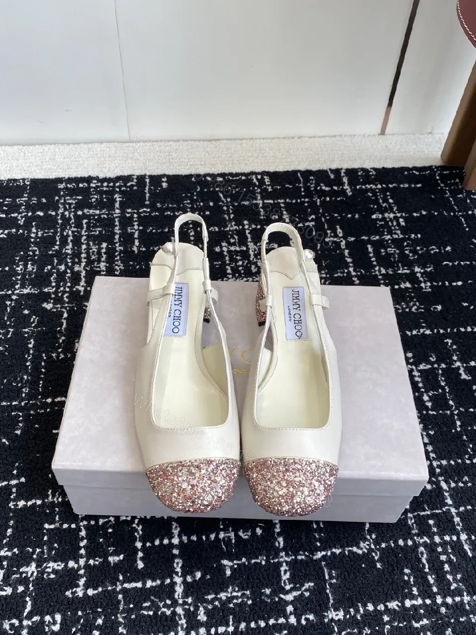 View 6 of Ivory + Glitter Toe + Slingback + All-Day Comfort + Shoes