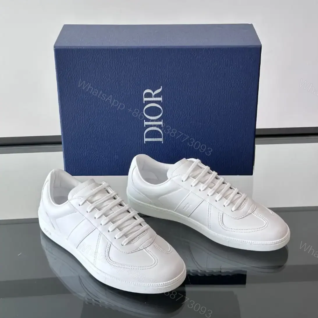 View 2 of DIOR B01 MATCHPOINT SNEAKERS WHITE SMOOTH CALFSKIN – CD227