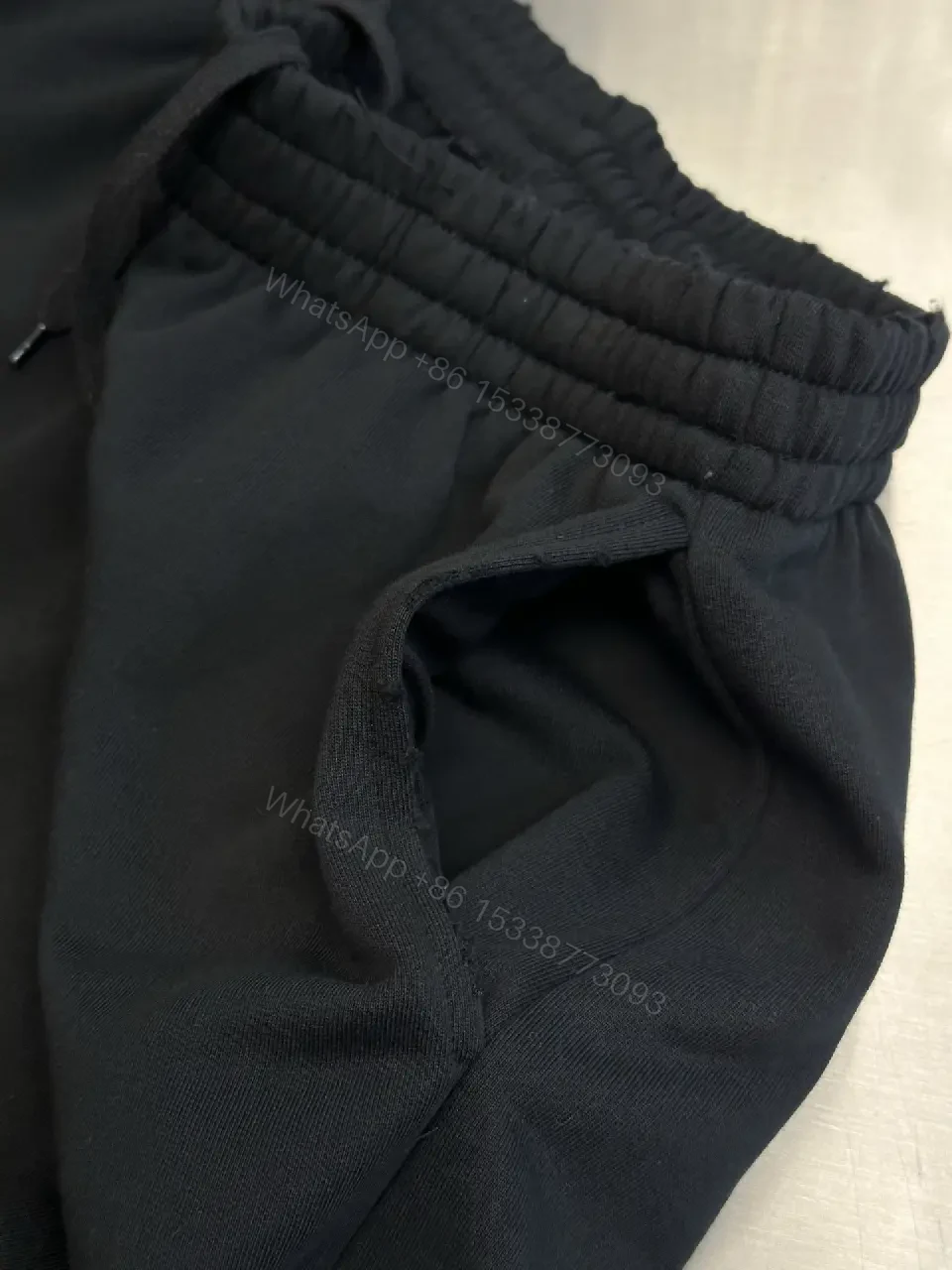 View 7 of Breathable Black Knit Shorts: Street Luxury Comfort