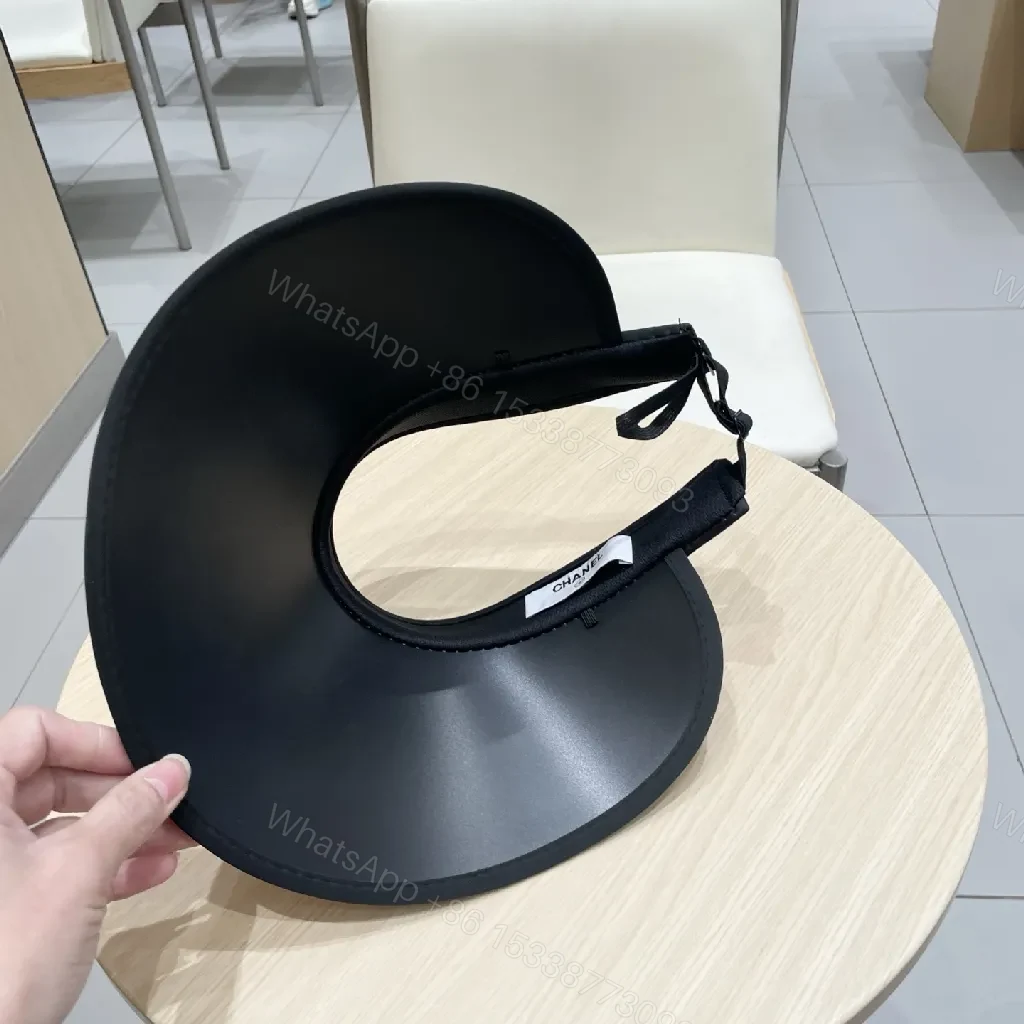 View 7 of Pink Visor with Chanel-Inspired Logo - Luxe Everyday Accessory