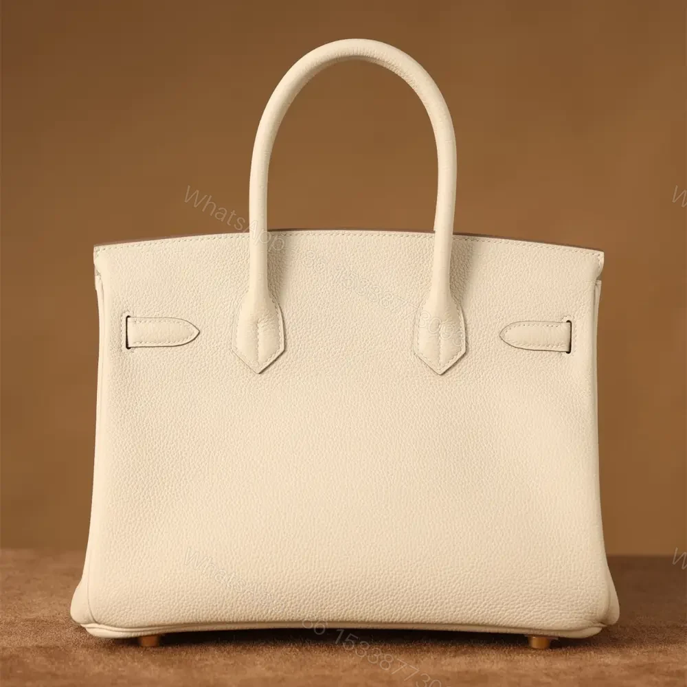 View 2 of 高仿Hermes*Birkin30奶昔白金扣免檢版