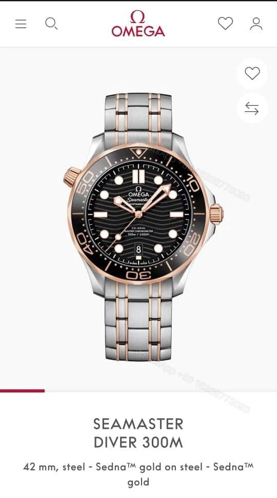 View 2 of FIRST COPY Omega seamaster diver 300M automatic