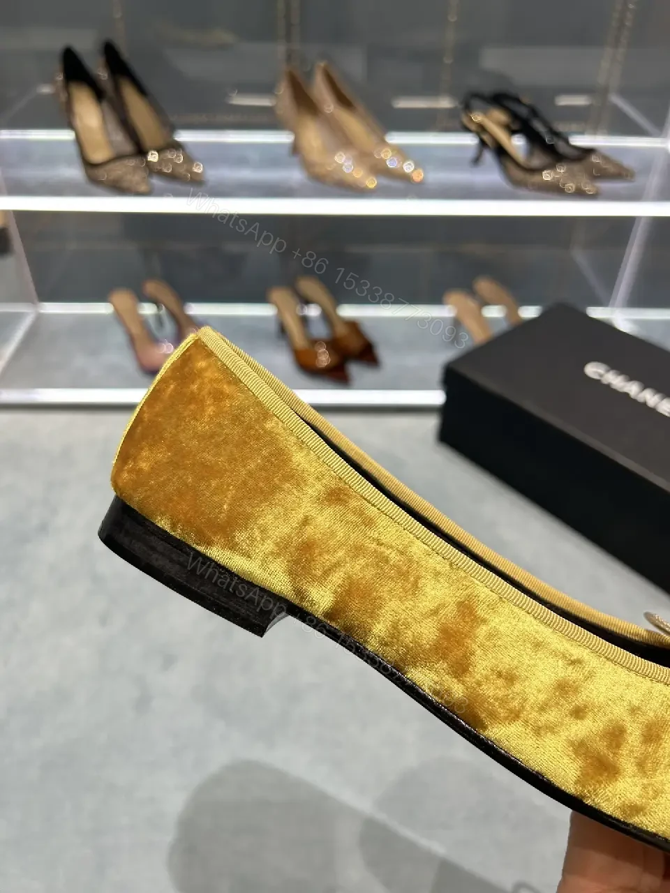 View 4 of Velvet Ballet Flats: Lux Texture, Everyday Comfort, Pointed Toe