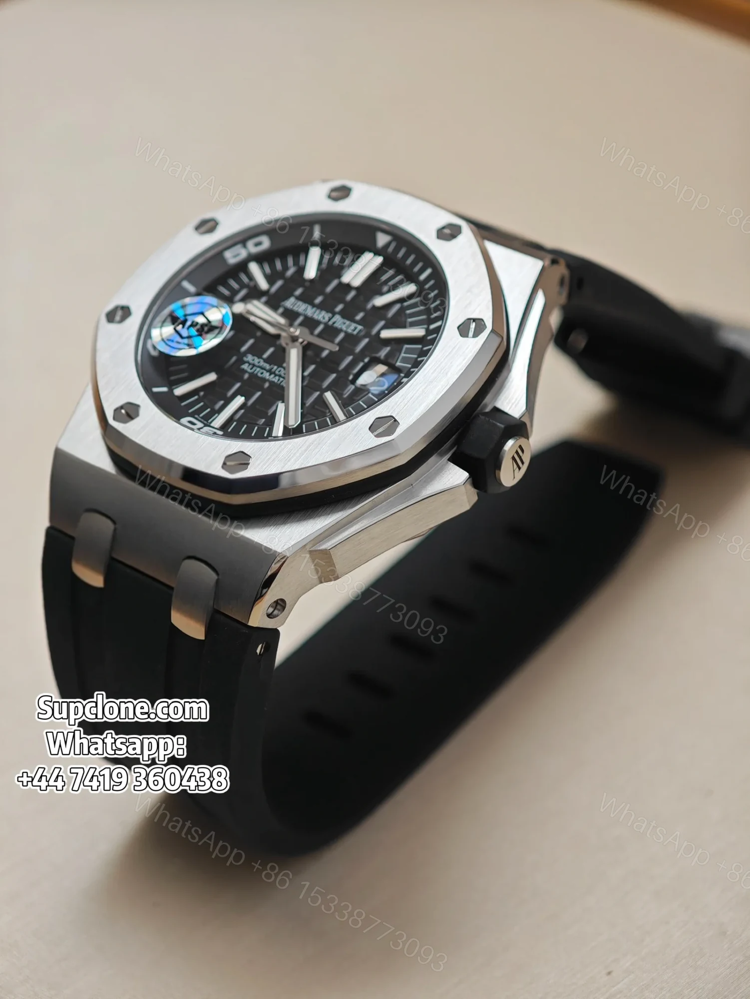 View 2 of Audemars Piguet Super Clone 1:1 Royal Oak Offshore Diver 15710 Black Dial