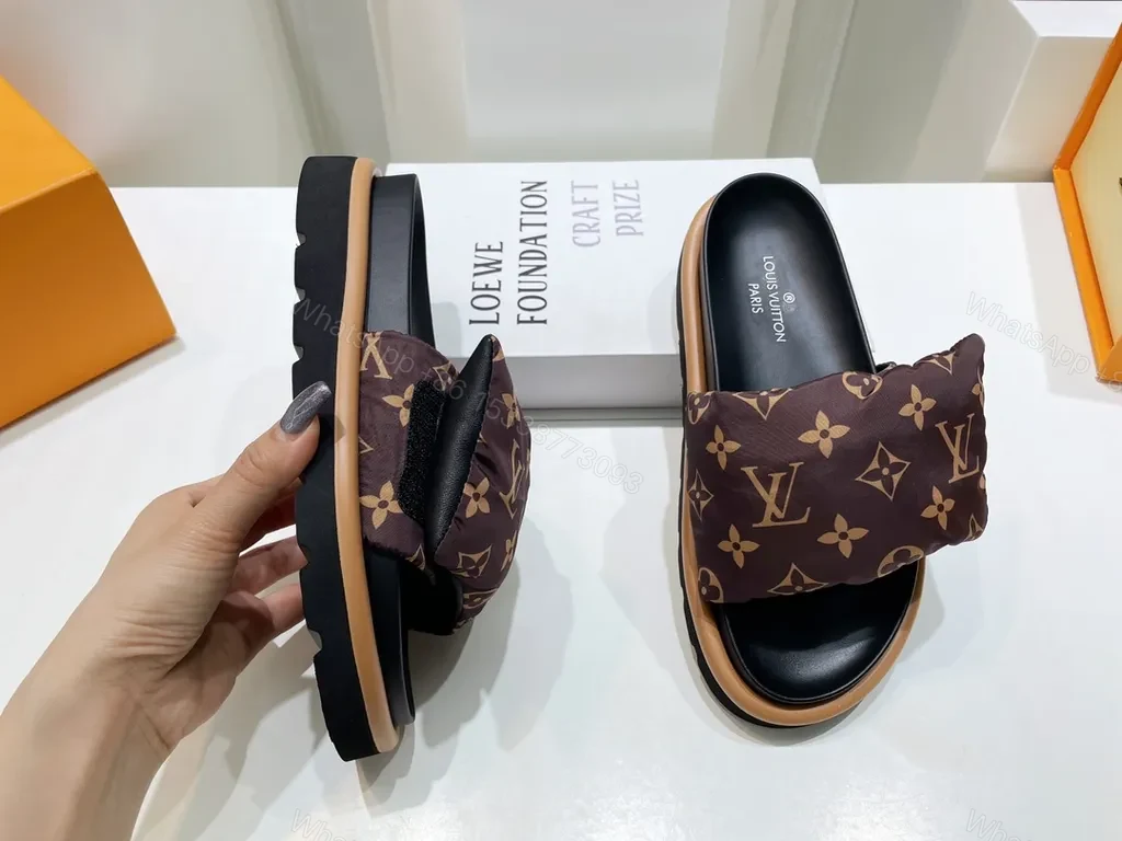 View 8 of Louis Vuitton Monogram Slides â€” All-Day Comfort, Luxury Craftsmanship