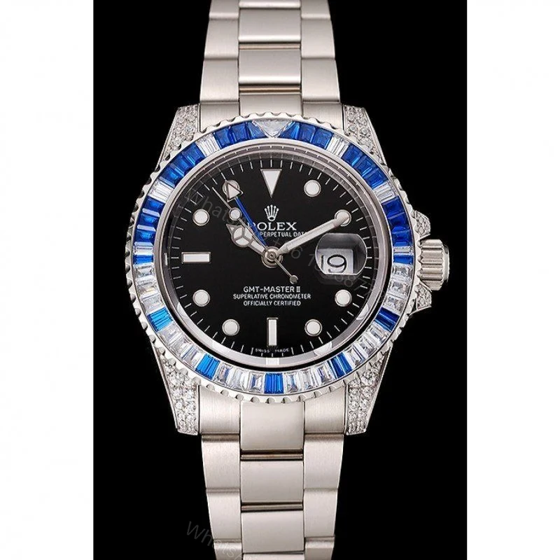 View 2 of Superclone Rolex GMT-Master II Black Dial 1453747