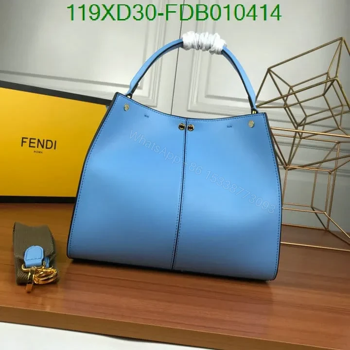 View 6 of Fendi Peekaboo X Lite Oversized Handbag KN55478