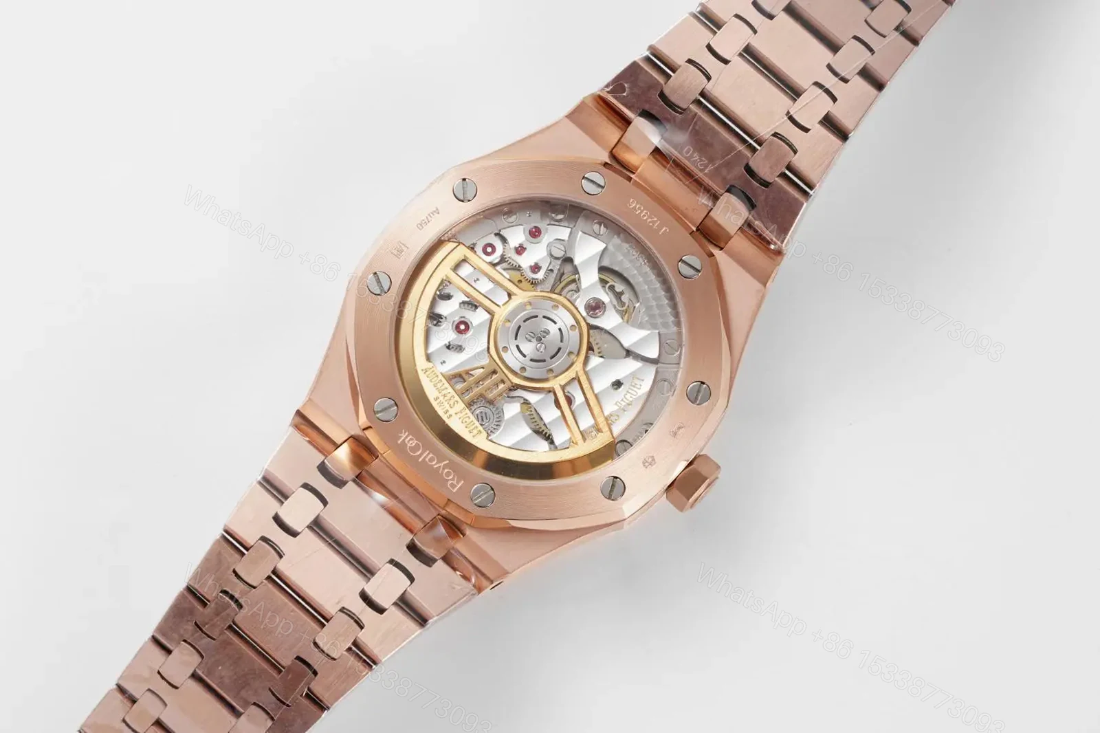 View 9 of APS Factory Audemars Piguet Royal Oak 15500 Rose Gold Black Dial Watch