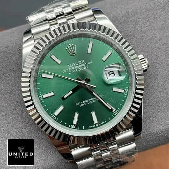 View 3 of Datejust 36 Mint Green Dial Replica