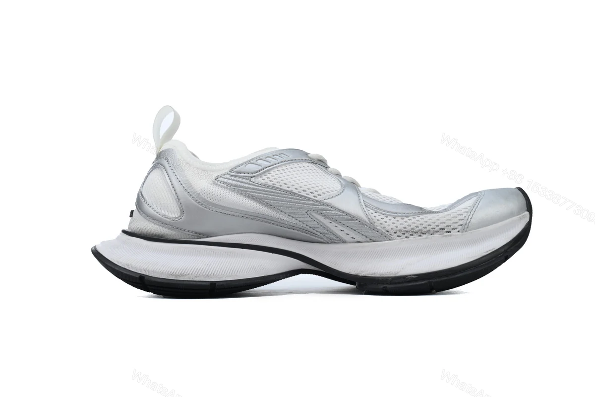 View 5 of Balenciaga Circuit Sneaker 'Worn-Out -White Silver'' 793945 WFLGY 9100