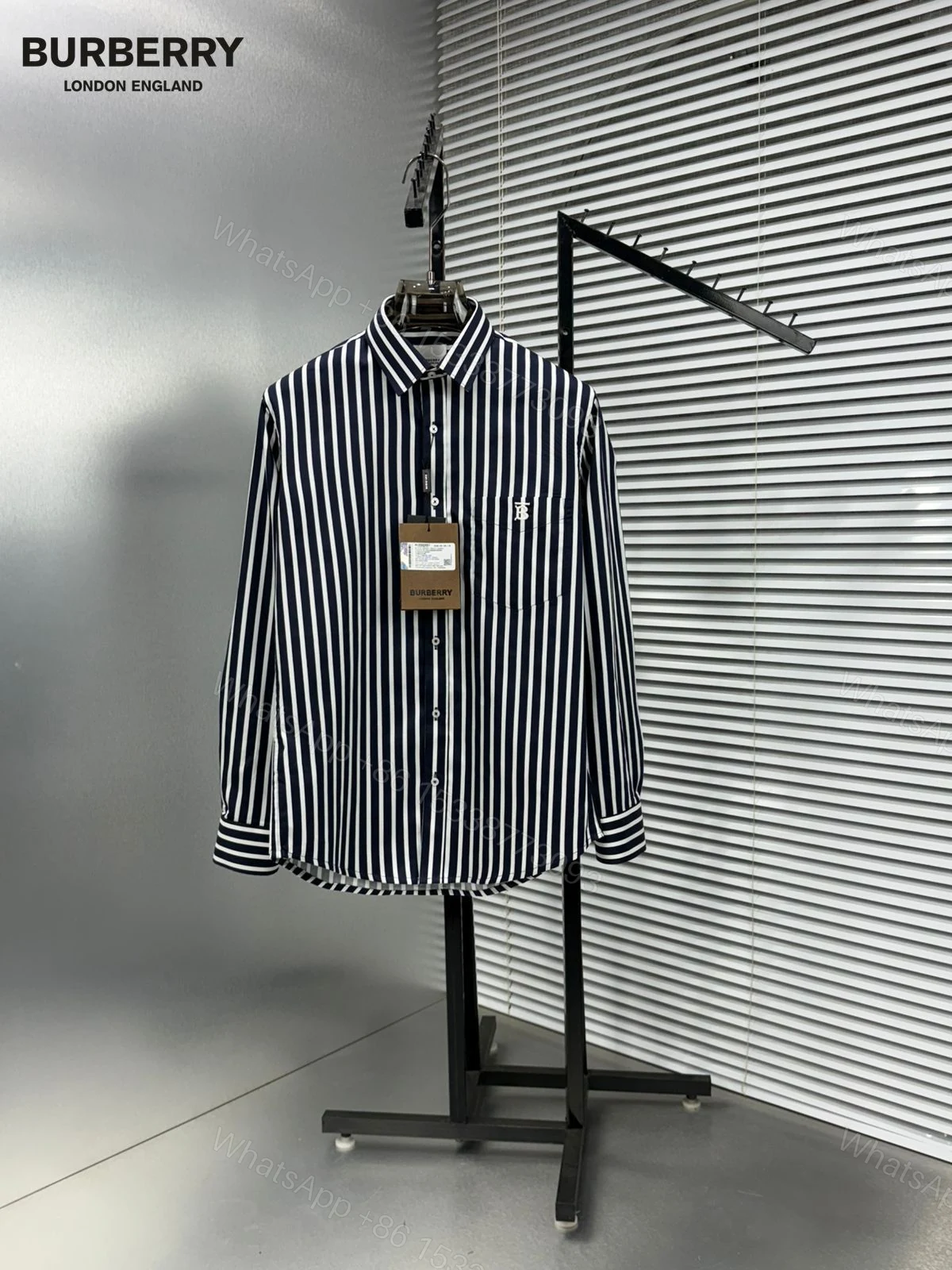 View 2 of First Copy Burberry Premium Original Cotton Lycra Shirts for Men