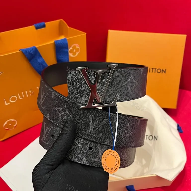 View 4 of Refined Monogram Belt: LV Craftsmanship, Everyday Luxe, Black Leather