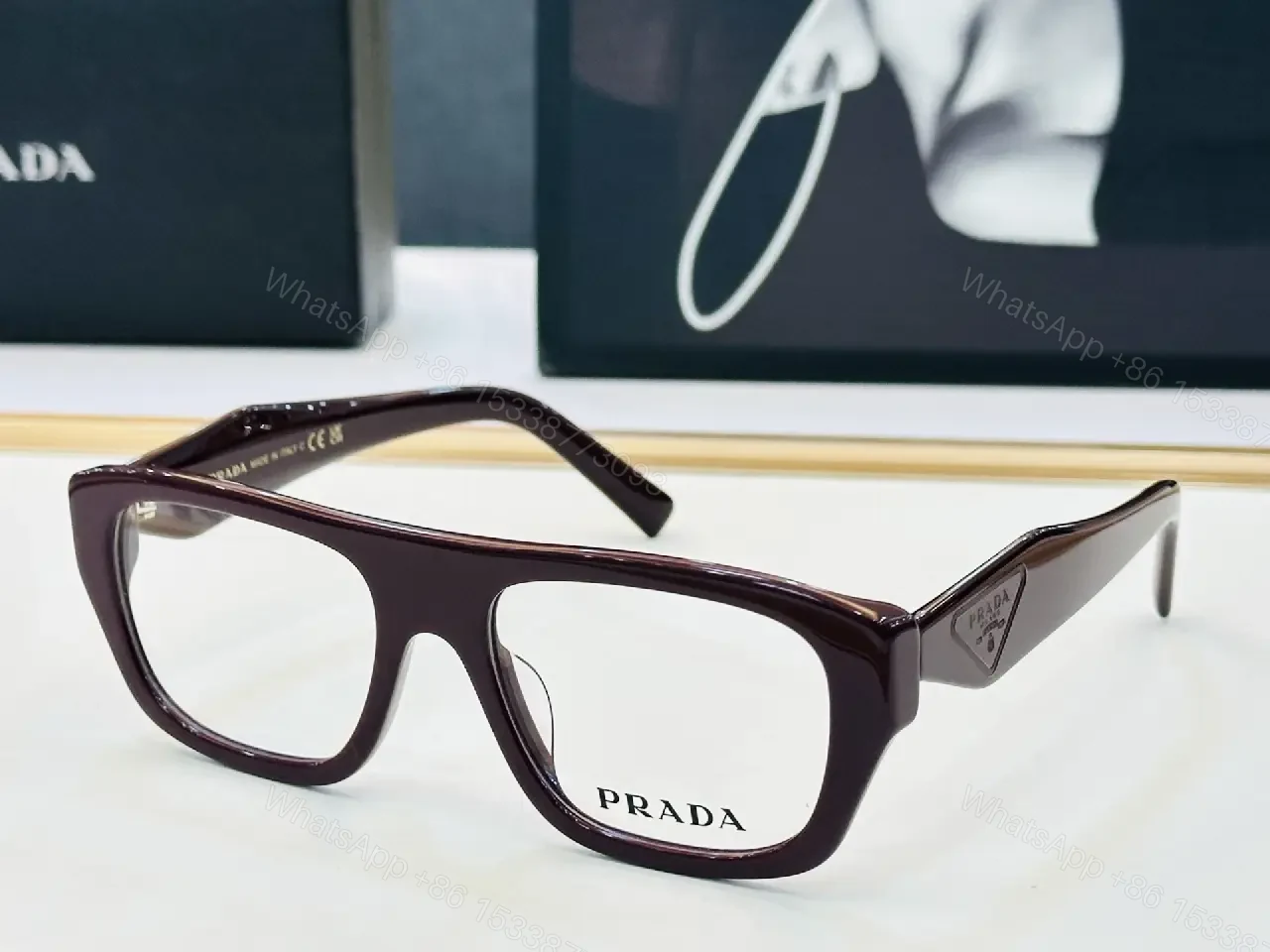 View 2 of Bold Black Acetate Glasses: Modern Luxe Eyewear