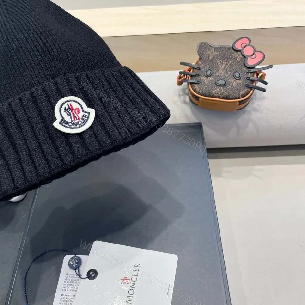 View 5 of Black Knit Beanie – Ribbed Warmth, Subtle Luxury, Everyday Wear