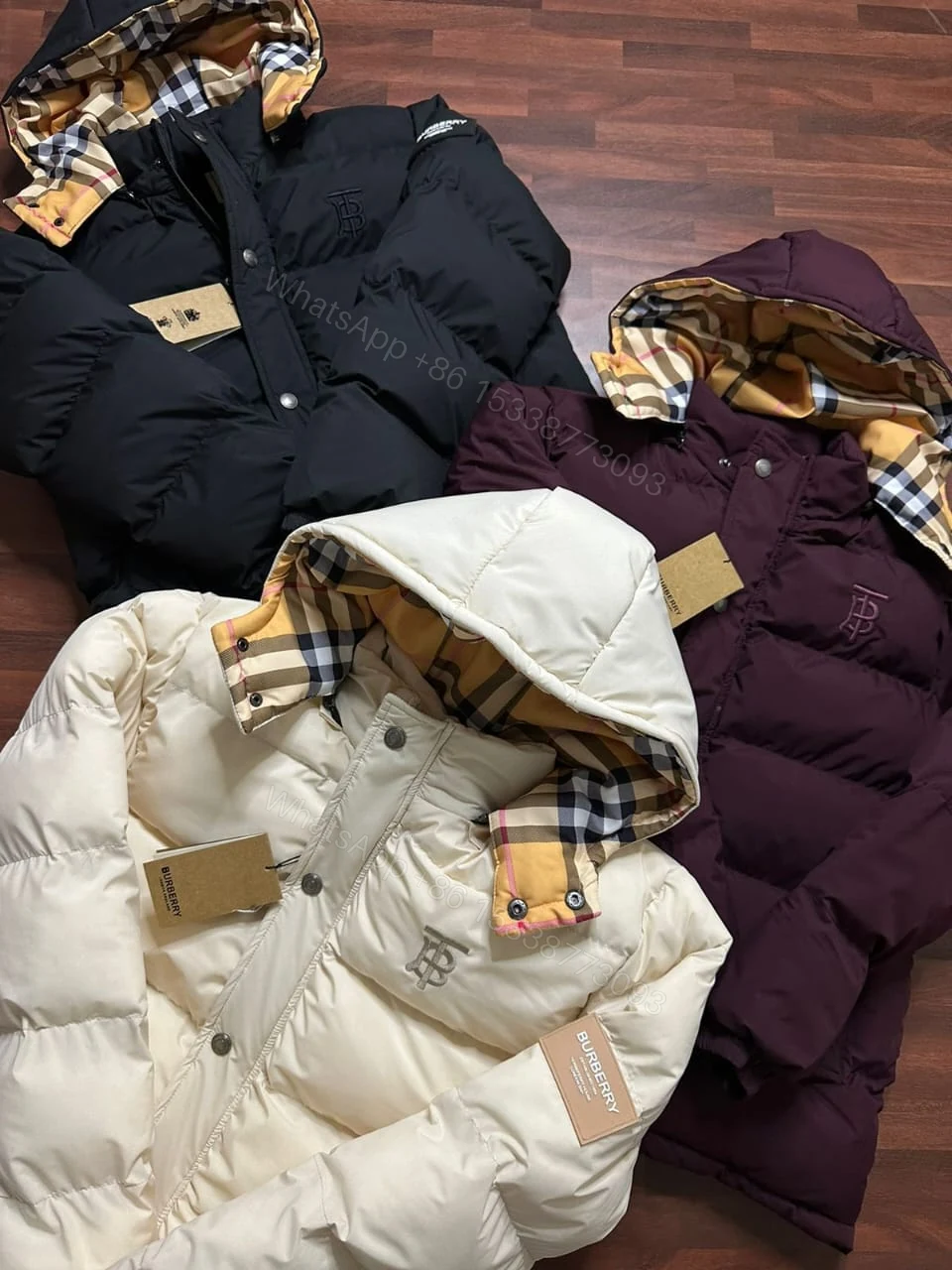View 4 of FIRST COPY BURBERRY IMPORTED PUFFERS JACKETS