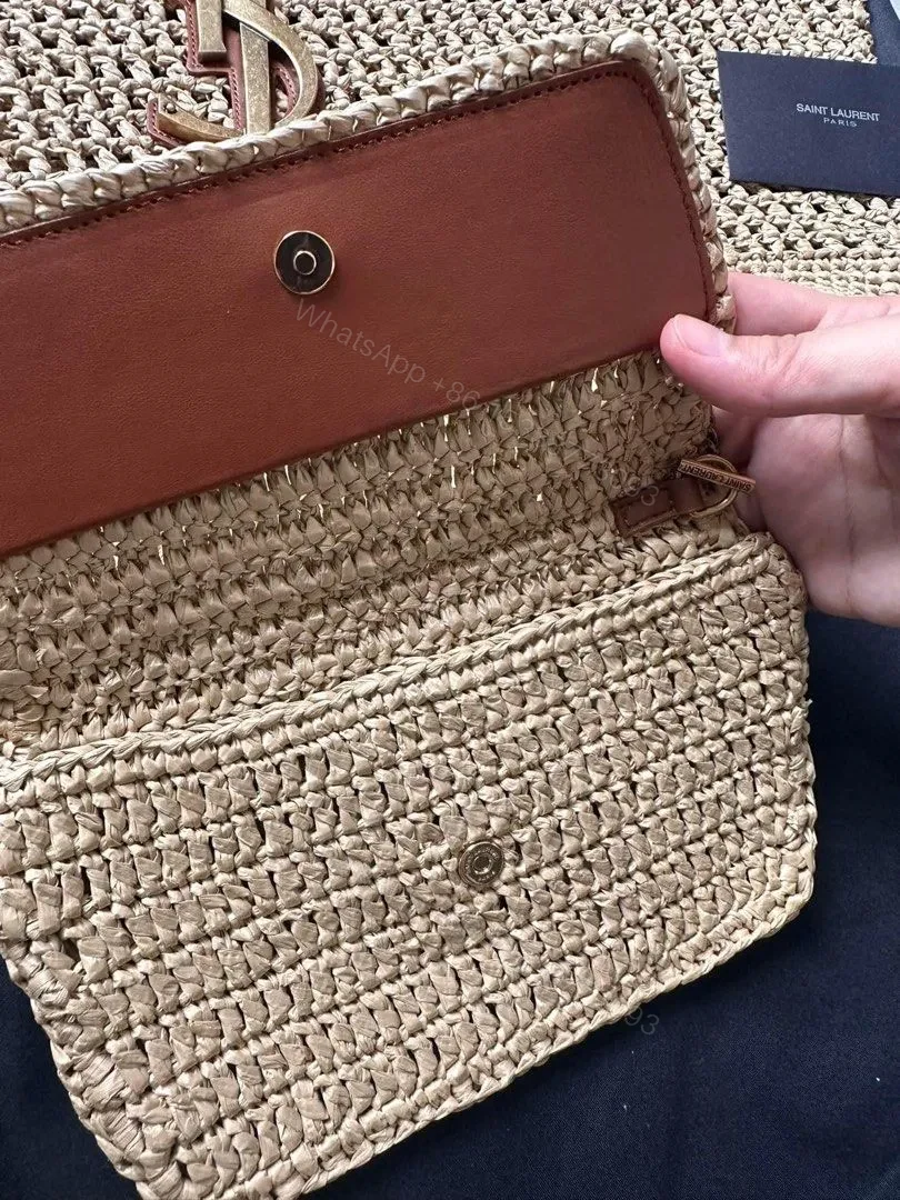 View 7 of YSL Saint Laurent Icare Maxi raffia tote bag