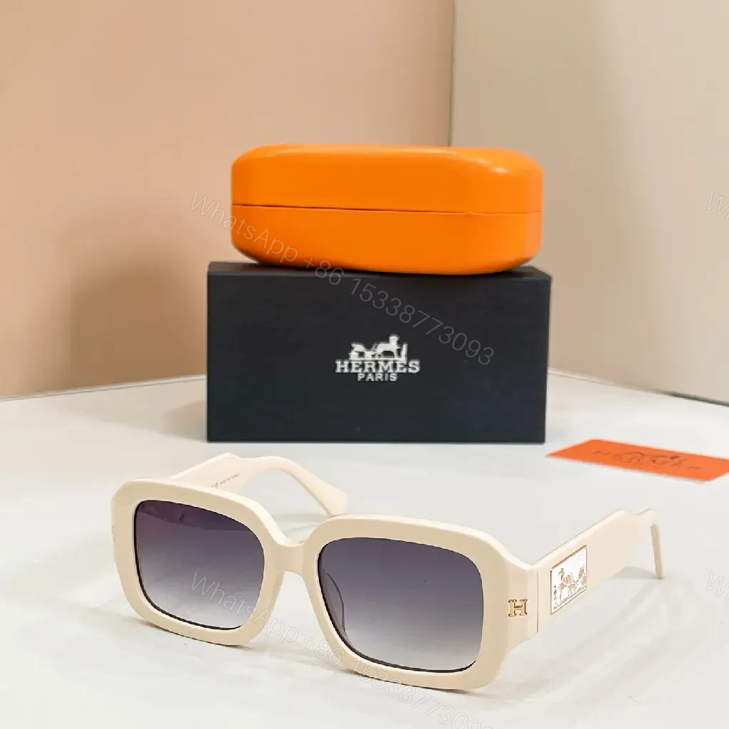 View 6 of Black Frames Contemporary Oversized Sunglasses Hermes Detail Eyewear