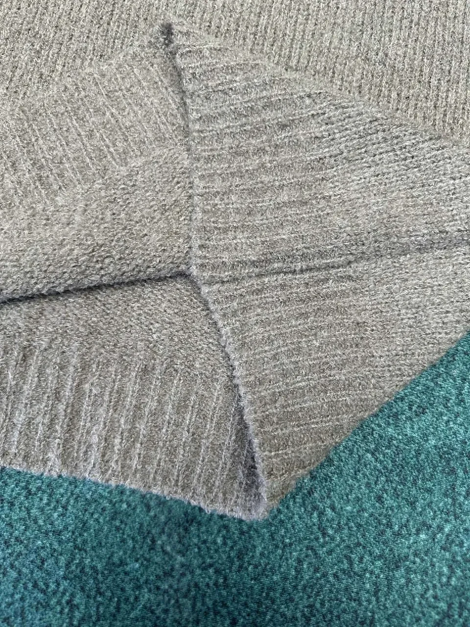 View 2 of Cozy Boucle Knit Luxury Monogram Sweatshirt with Subtle Shine