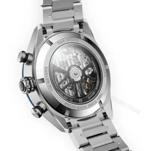 View 5 of Replica TAG Heuer Carrera Men Automatic Blue Stainless Steel Watch CBN2A1A.BA0643