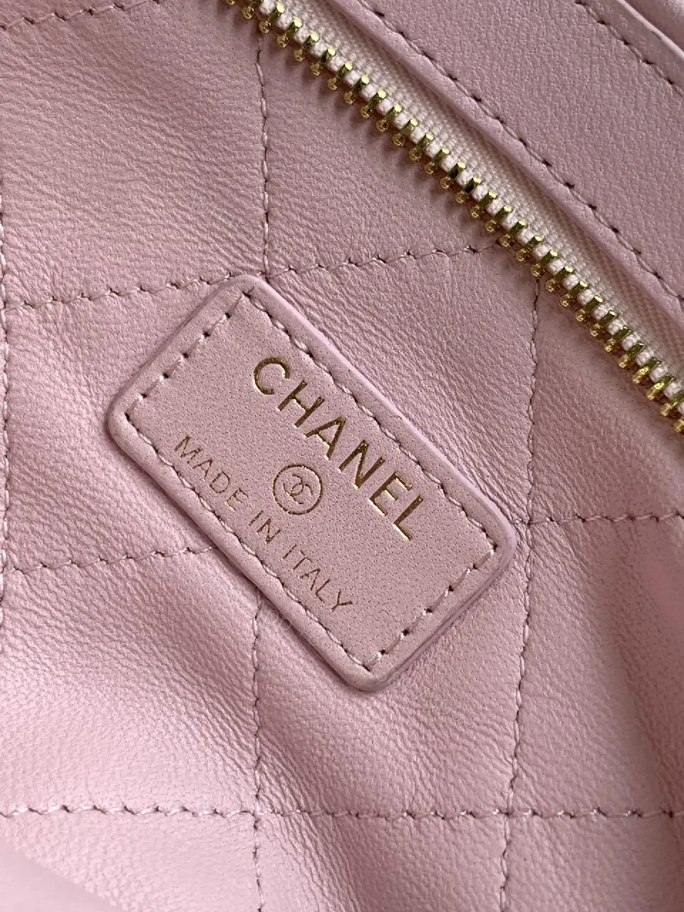 View 3 of Soft Pink Satin Tote – Gold Hardware, Chain Strap, Night-Day Glam