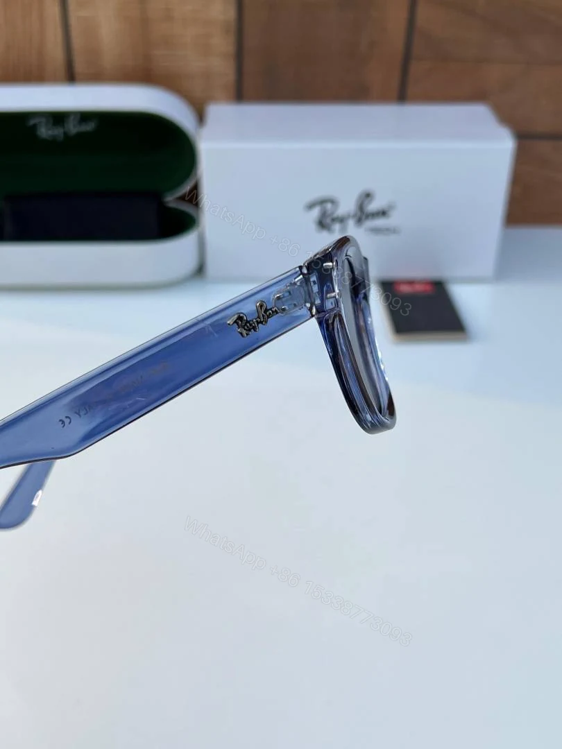 View 5 of First Copy Ray-Ban 0502 Blue Brown Men’s Sunglasses