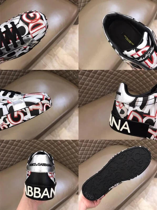 View 3 of DOLCE & GABBANA PORTOFINO SNEAKERS IN PRINTED NAPPA CALFSKIN – DG8