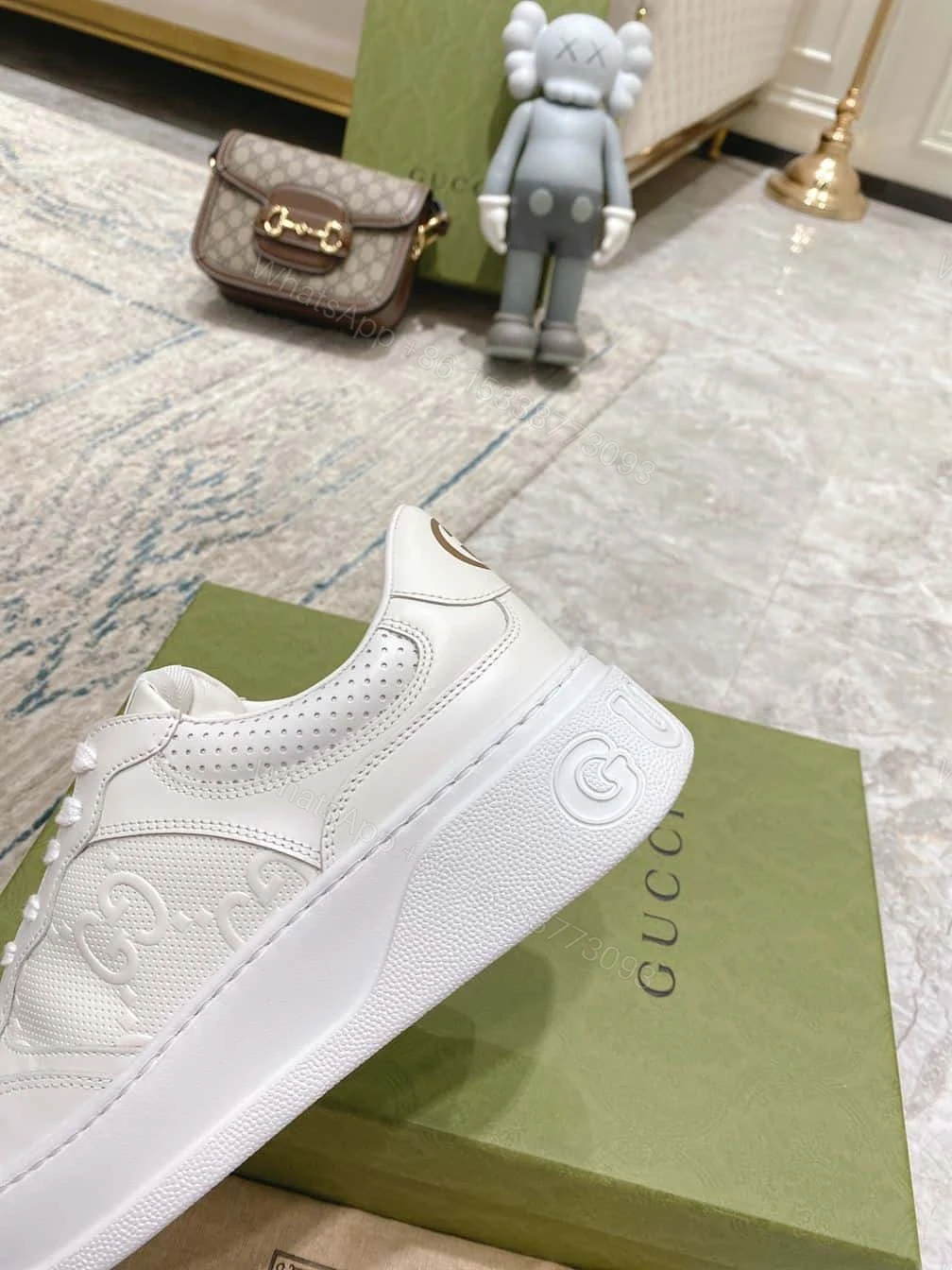 View 5 of Men’s GG embossed sneaker – GC083