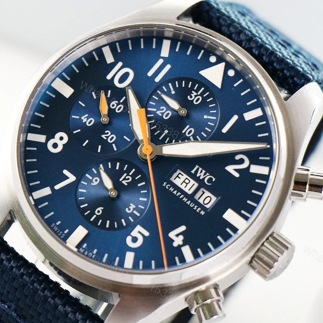 View 4 of IWC Pilot’s Watch Chronograph Captain Blue / Tmall IW3777-29