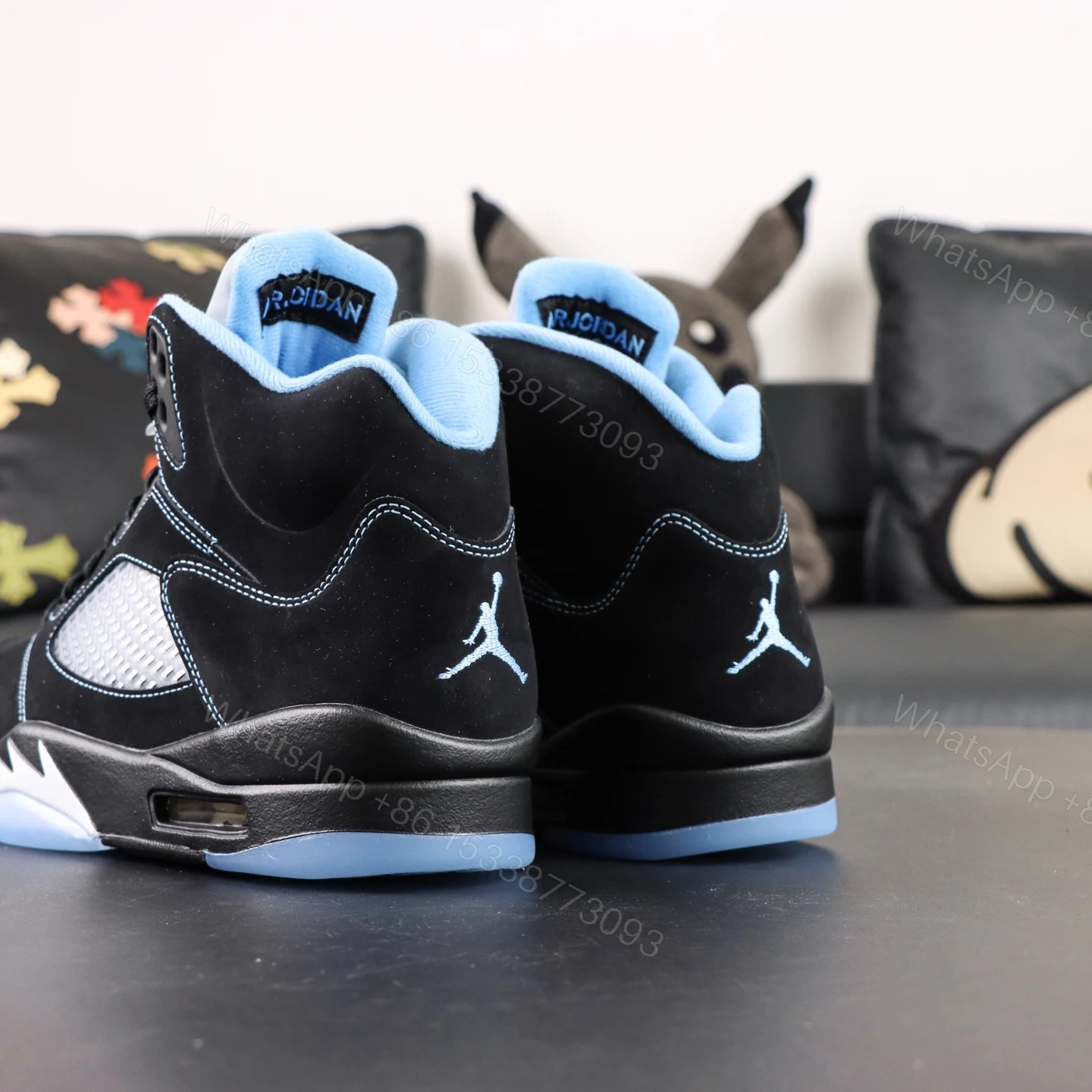 View 5 of Air Jordan 5 “Black/University Blue” (2026)