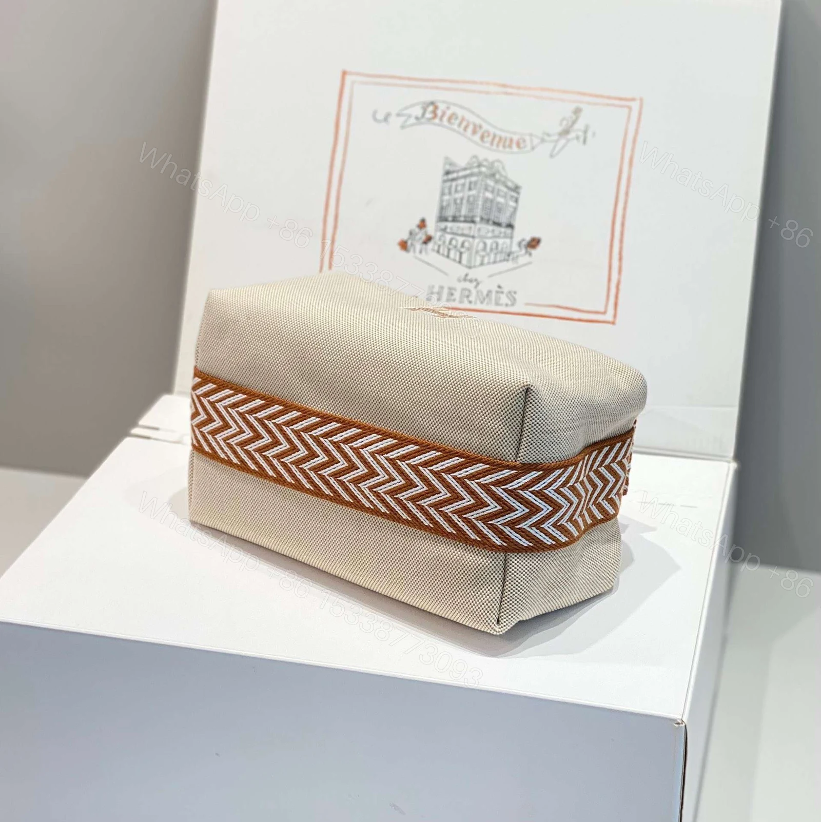 View 2 of Hermes Clutch Bag Bride A Brac PM Fabric 12x20x10cm