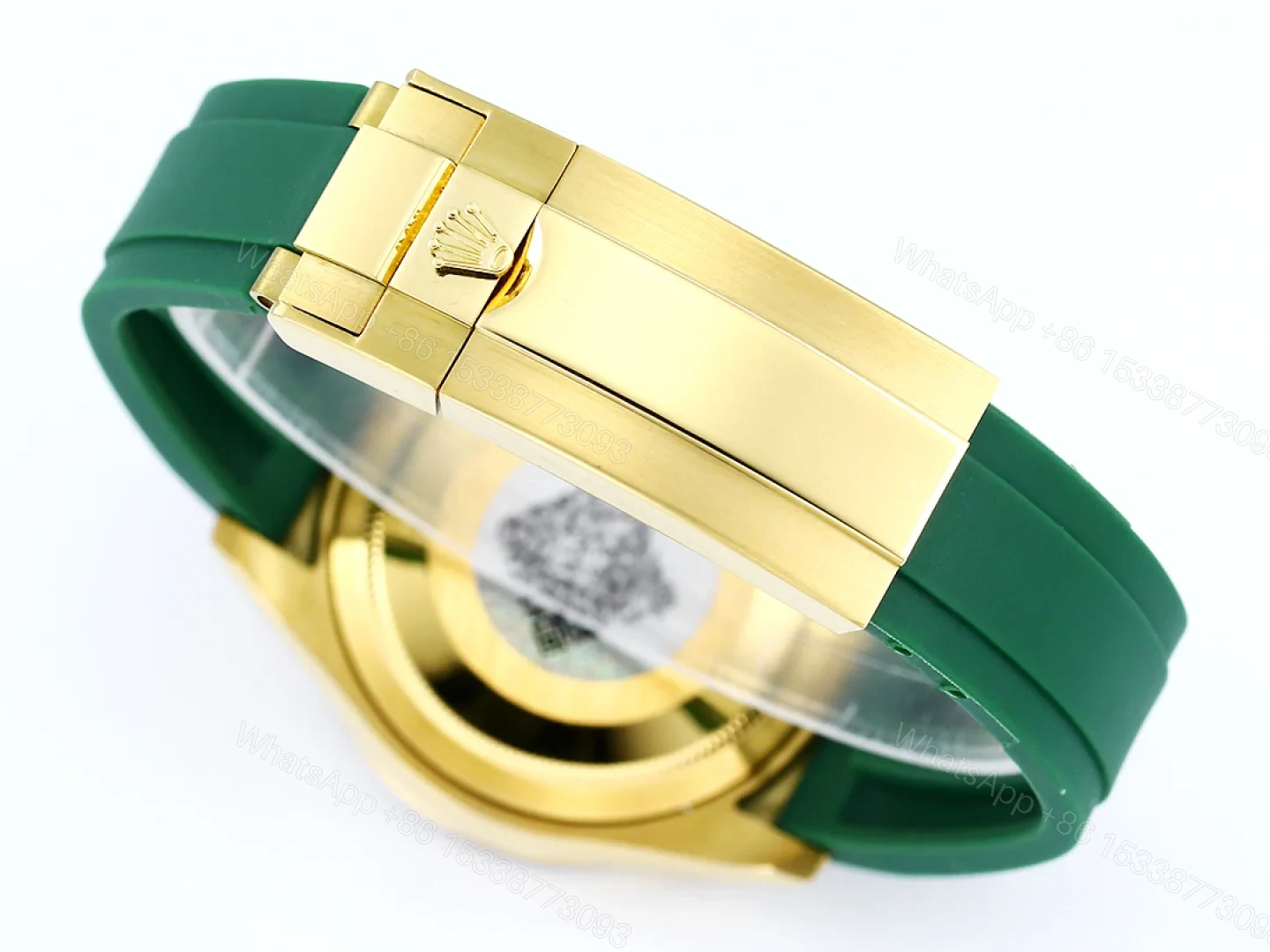 View 7 of Rolex Daytona Pumpkin Bezel Replica 43MM Premium Green Rubber Strap Custom Edition RG-ROLEX-DAYTONA-PUMPKIN-GREEN-43