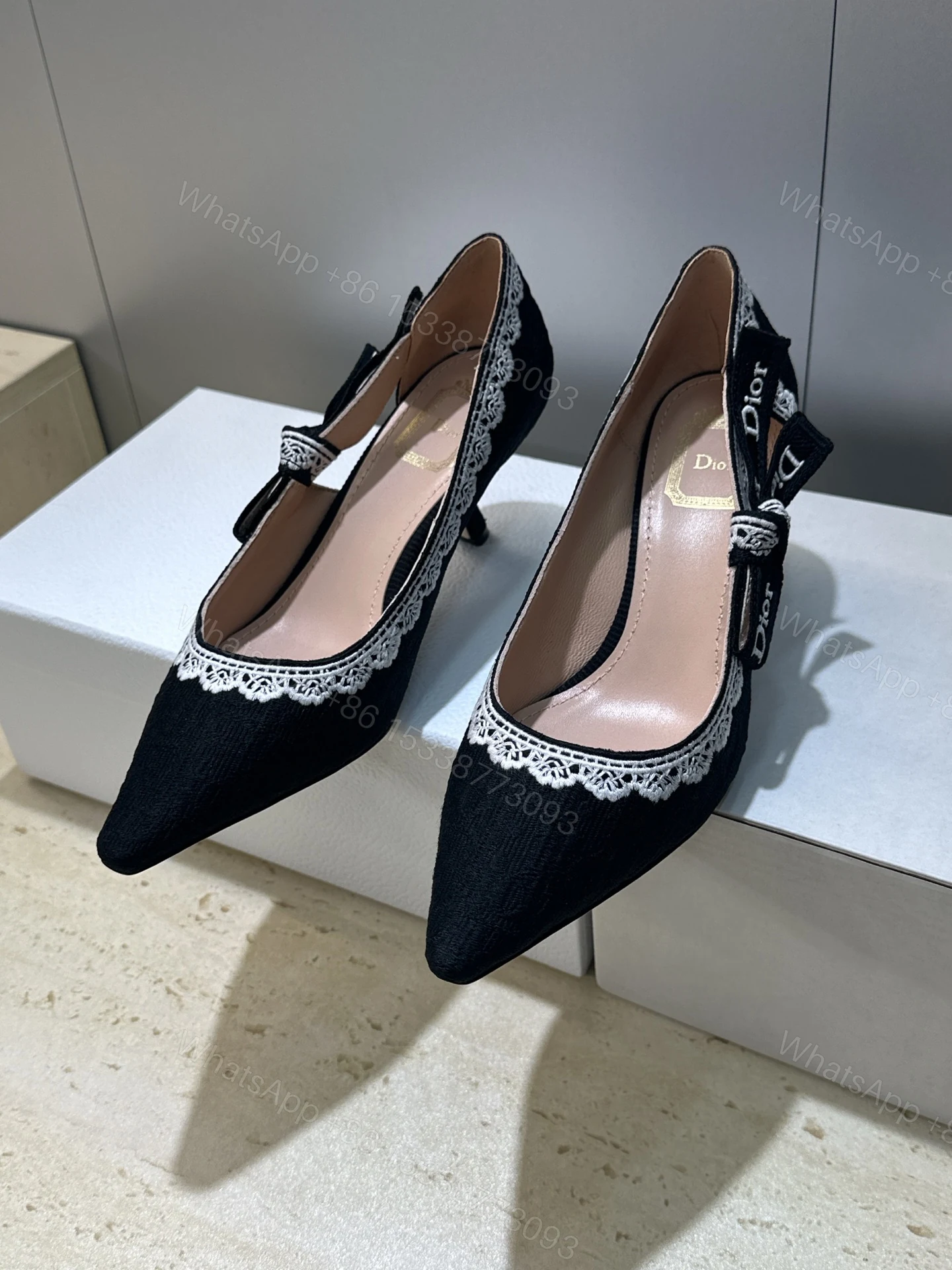 View 3 of Dior Replica Heels Black