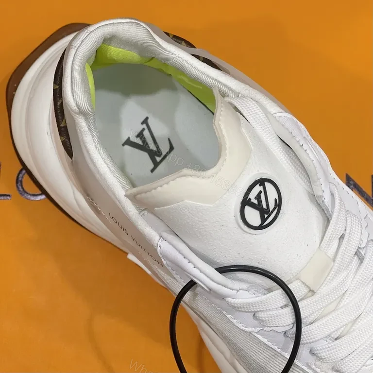 View 2 of Louis Vuitton White Leather Runner: Luxe Everyday Sneaker