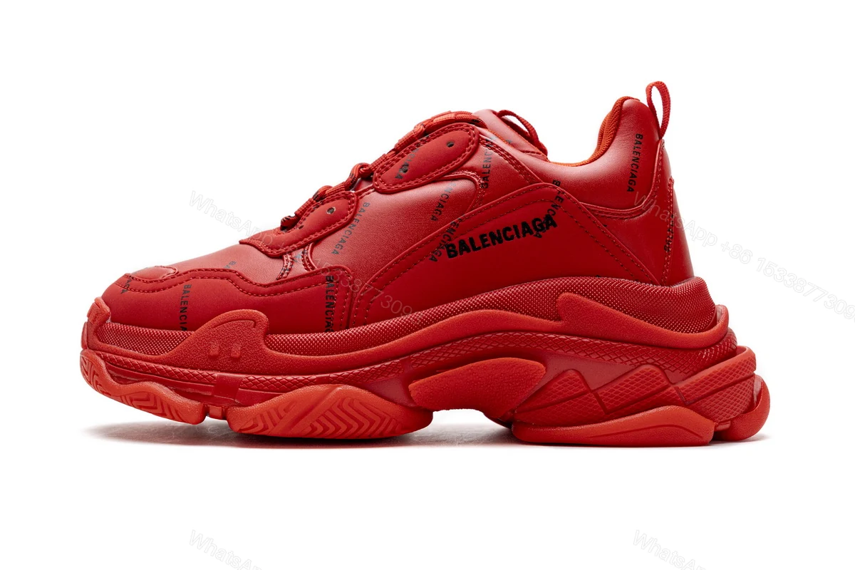 View 11 of Balenciaga Triple S Letter Bright Red 524039 W2FA1 7632