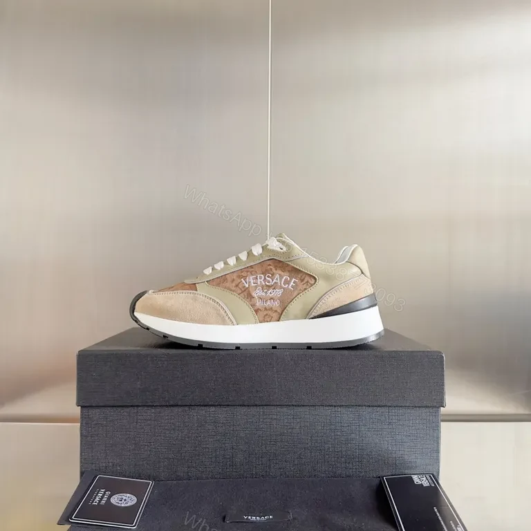 View 5 of Versace-Inspired Luxury Sneakers: Embellished Comfort