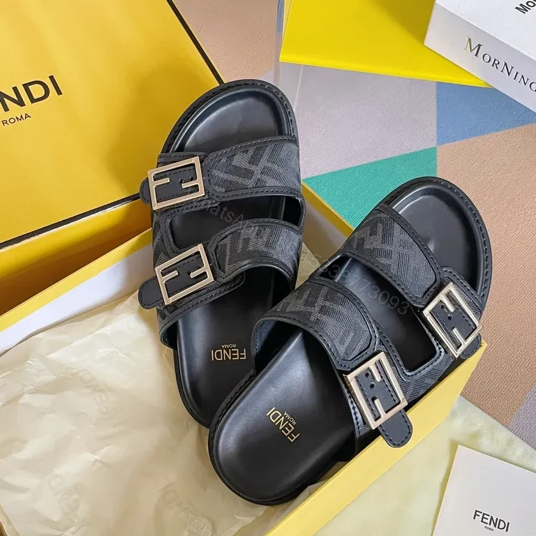 View 2 of Bold Sandal Straps: Fendi Monogram Slide for All-Day Comfort